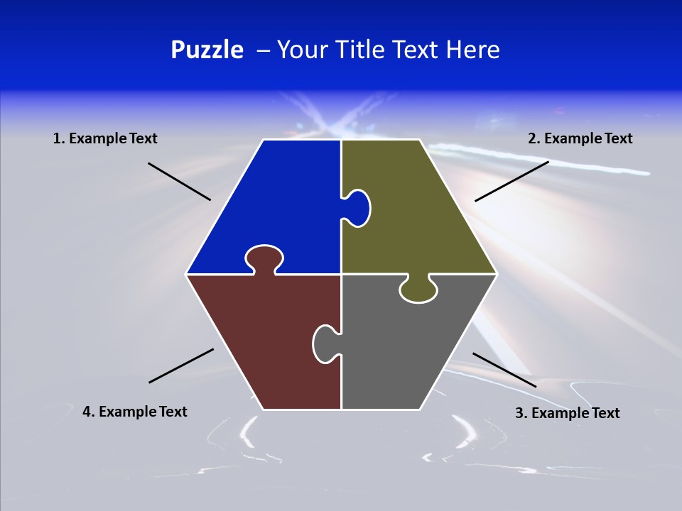 Traffic Motion Speedlight PowerPoint Template