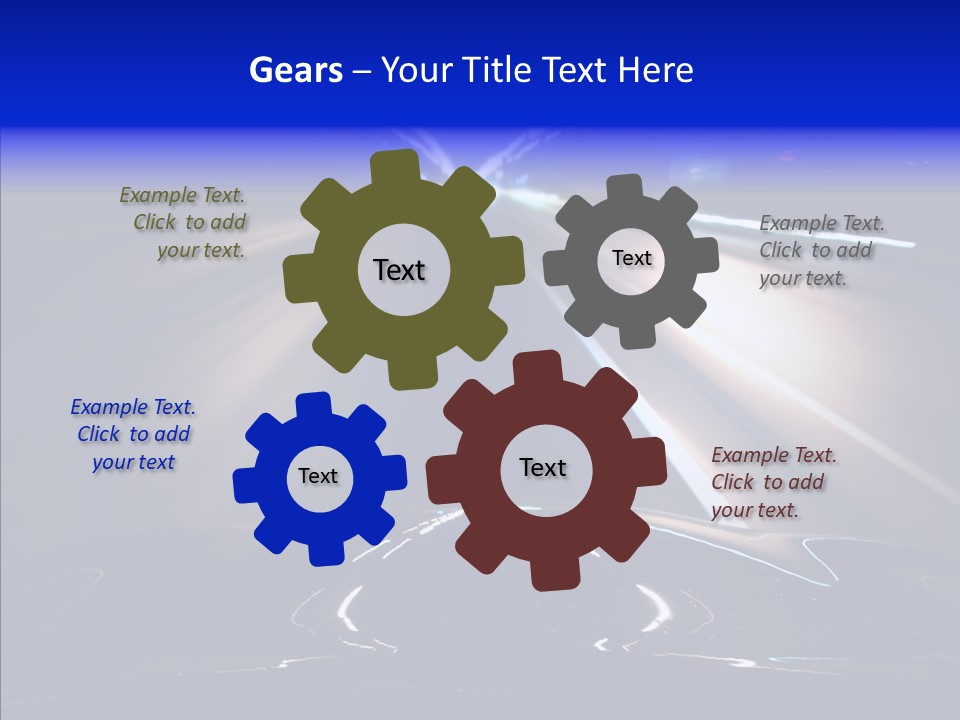 Traffic Motion Speedlight PowerPoint Template