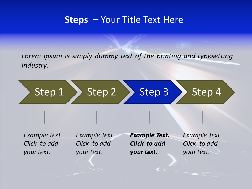 Traffic Motion Speedlight PowerPoint Template