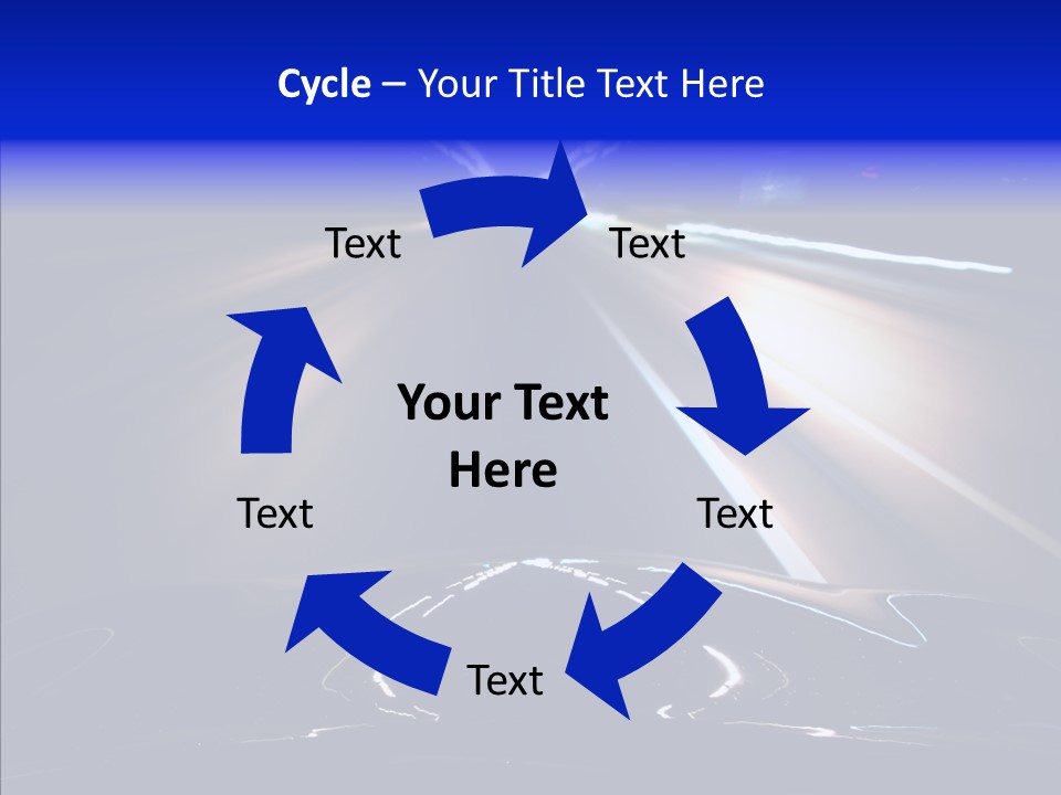Traffic Motion Speedlight PowerPoint Template
