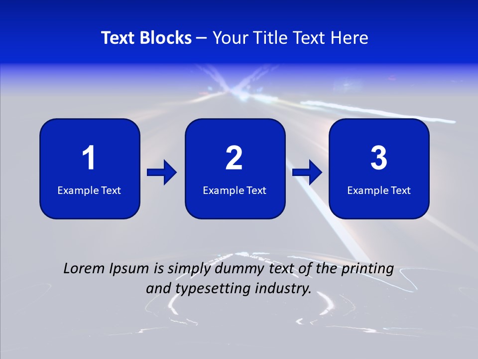 Traffic Motion Speedlight PowerPoint Template