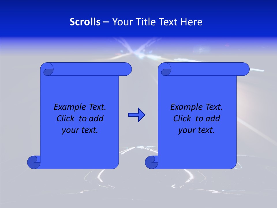 Traffic Motion Speedlight PowerPoint Template
