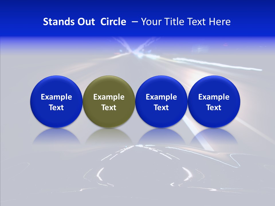 Traffic Motion Speedlight PowerPoint Template