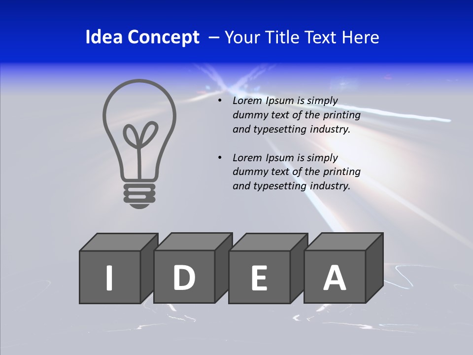 Traffic Motion Speedlight PowerPoint Template