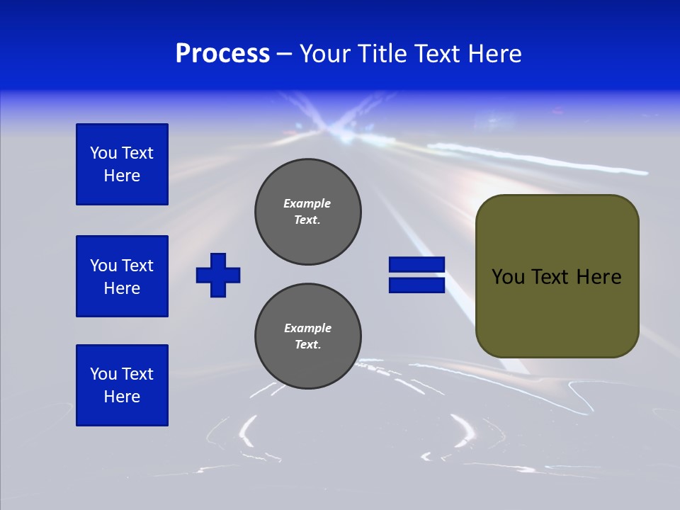 Traffic Motion Speedlight PowerPoint Template
