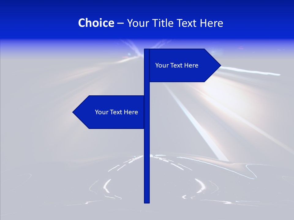 Traffic Motion Speedlight PowerPoint Template
