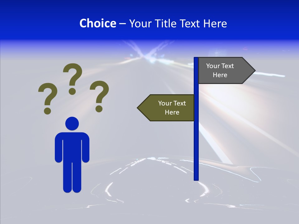 Traffic Motion Speedlight PowerPoint Template
