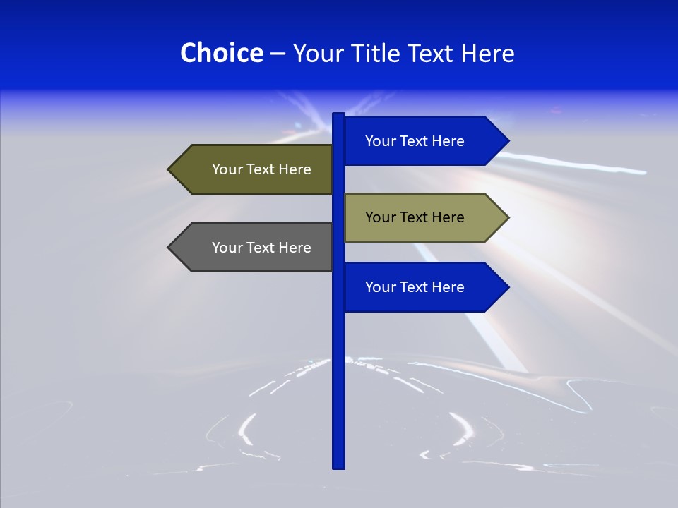 Traffic Motion Speedlight PowerPoint Template