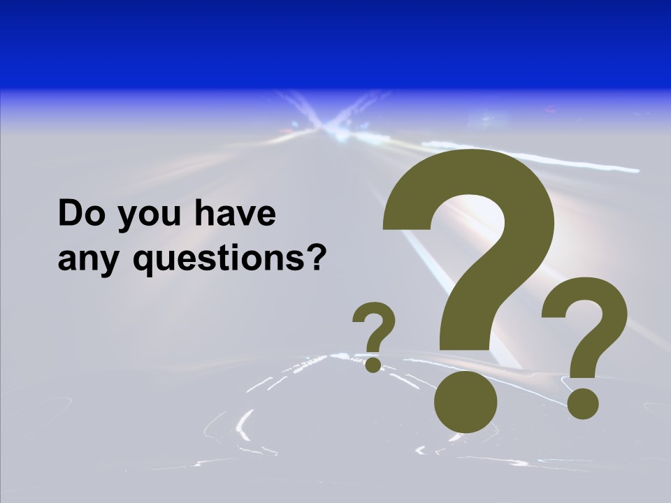 Traffic Motion Speedlight PowerPoint Template