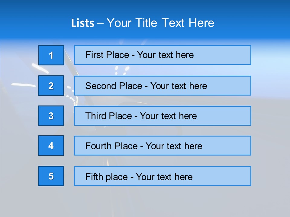 Mirror Speedy Blur PowerPoint Template