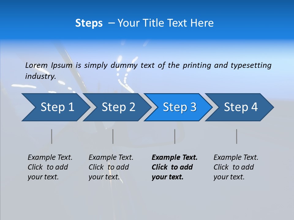 Mirror Speedy Blur PowerPoint Template