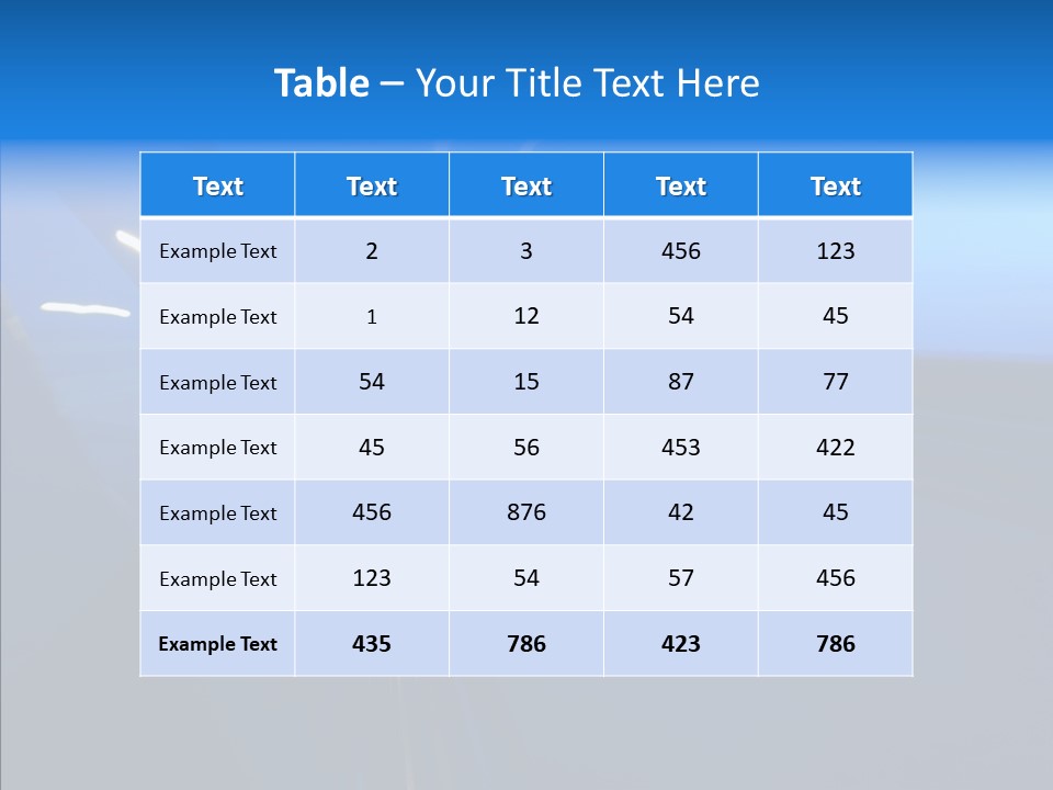 Mirror Speedy Blur PowerPoint Template