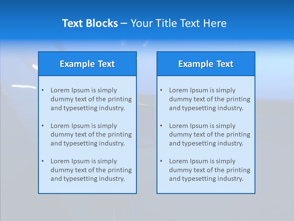 Mirror Speedy Blur PowerPoint Template
