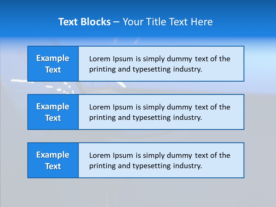 Mirror Speedy Blur PowerPoint Template