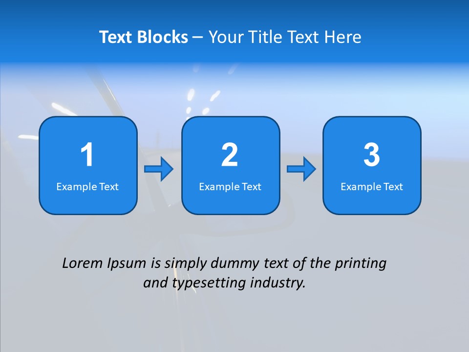Mirror Speedy Blur PowerPoint Template