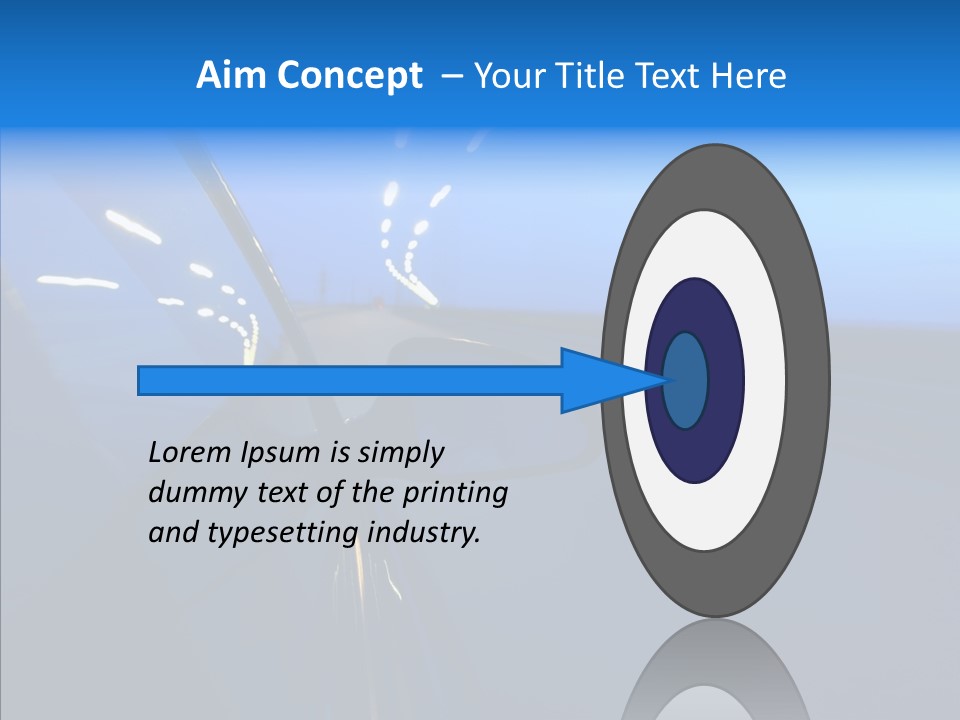 Mirror Speedy Blur PowerPoint Template