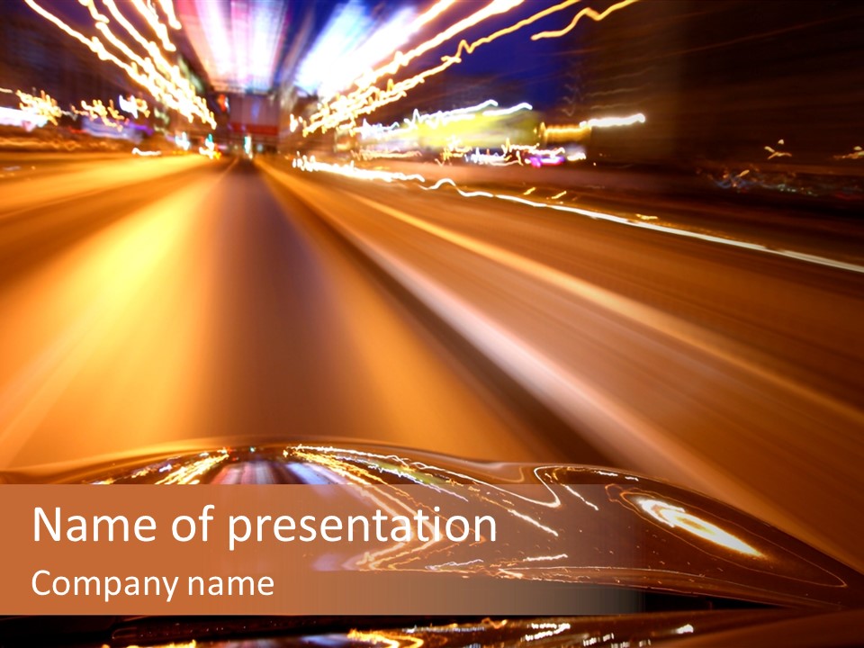 Motion Speed Auto PowerPoint Template