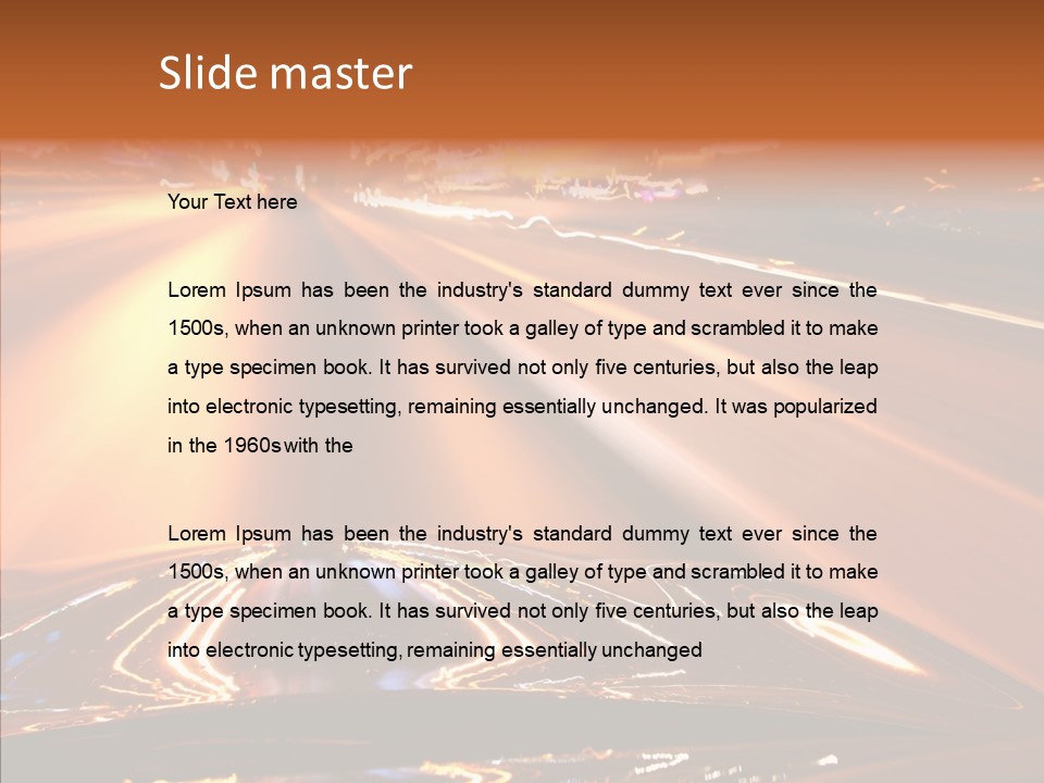 Motion Speed Auto PowerPoint Template