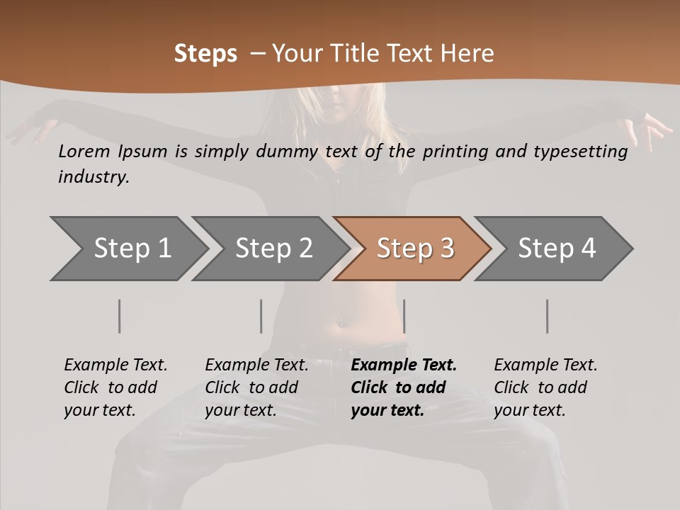Posing Motion Beautiful PowerPoint Template