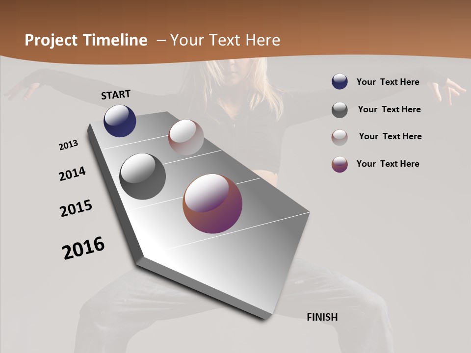 Posing Motion Beautiful PowerPoint Template