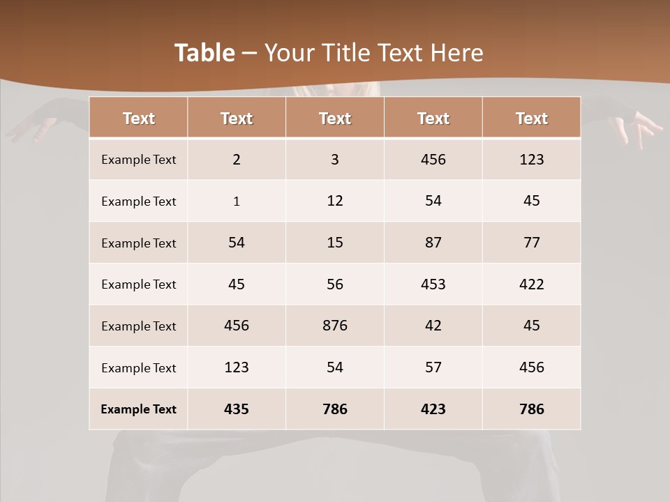 Posing Motion Beautiful PowerPoint Template