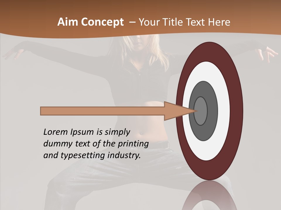 Posing Motion Beautiful PowerPoint Template