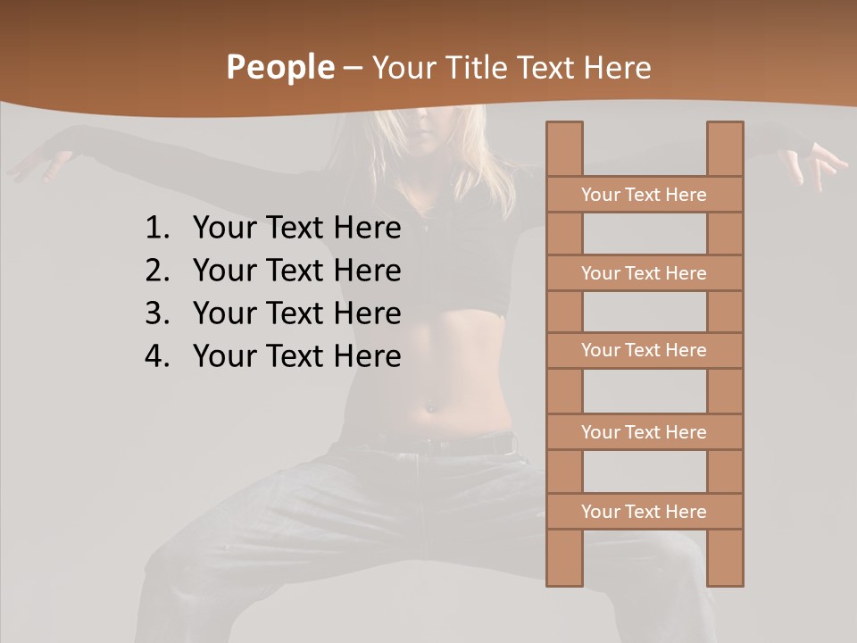 Posing Motion Beautiful PowerPoint Template