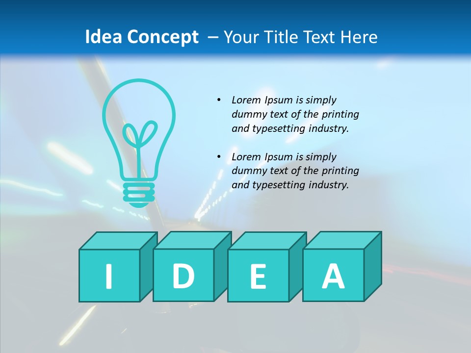 Fast Street Perspective PowerPoint Template