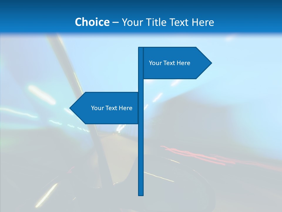 Fast Street Perspective PowerPoint Template