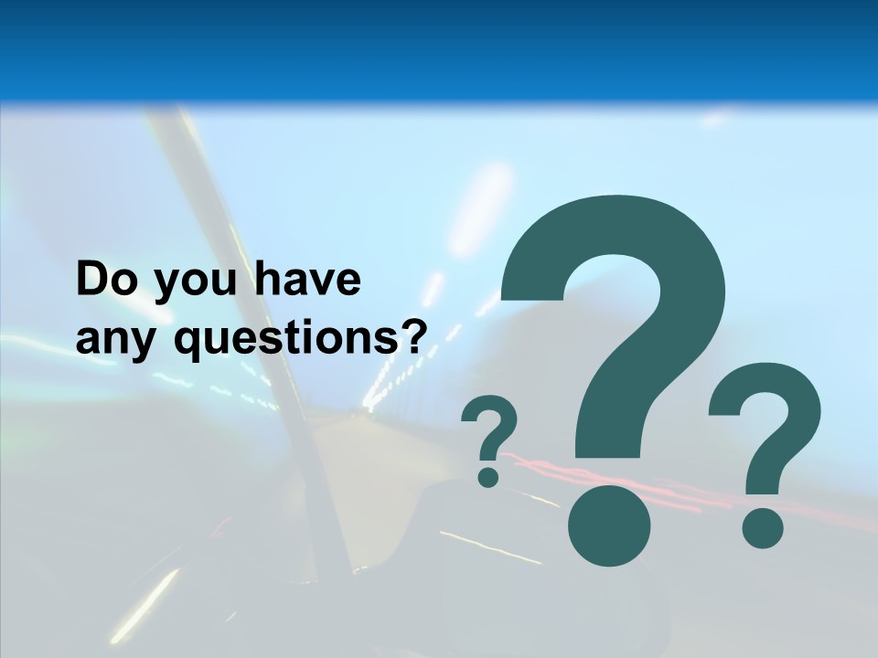 Fast Street Perspective PowerPoint Template