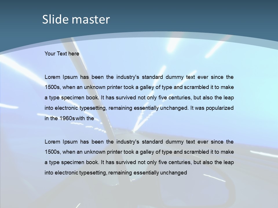 Perspective Blurred Dynamic PowerPoint Template