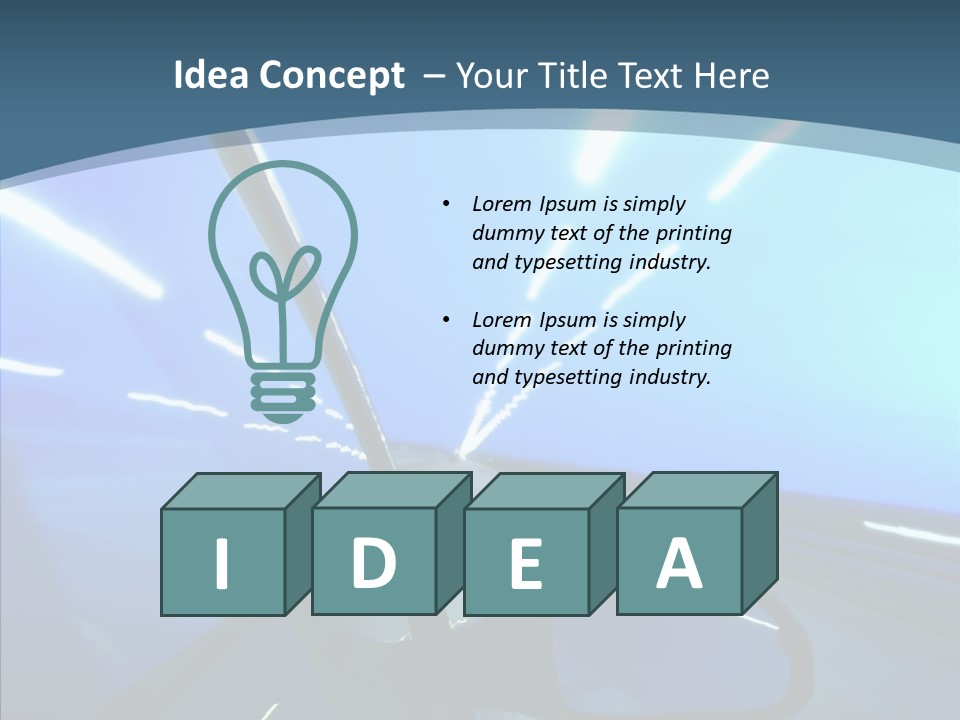 Perspective Blurred Dynamic PowerPoint Template
