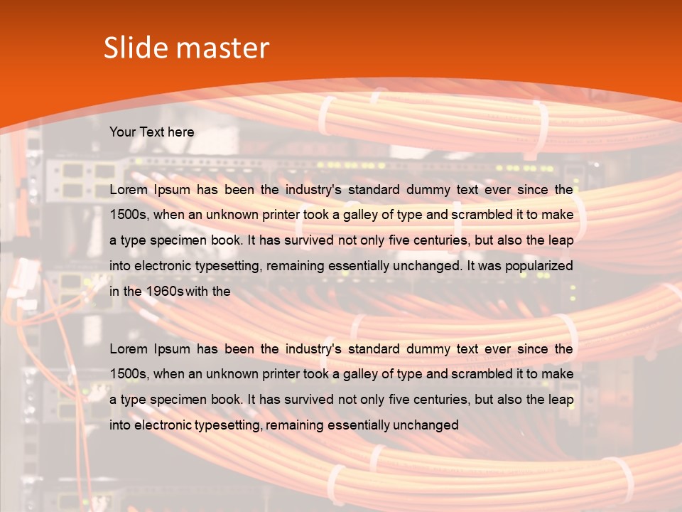 Switch Router Technology PowerPoint Template