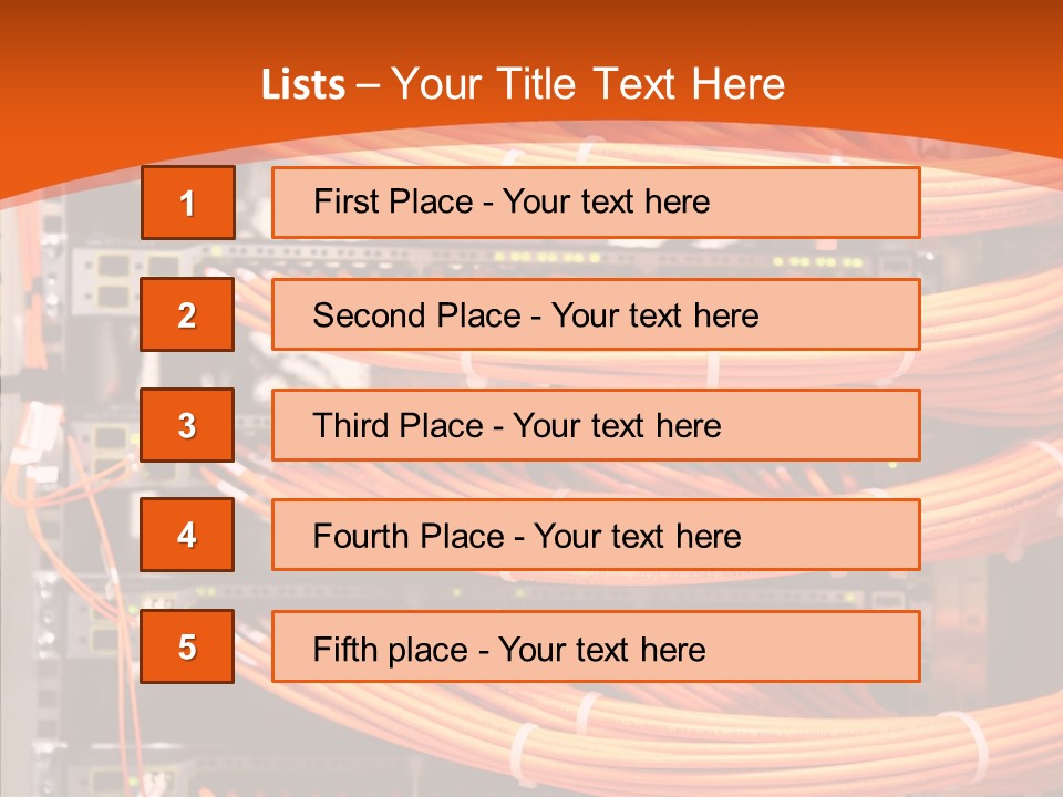 Switch Router Technology PowerPoint Template