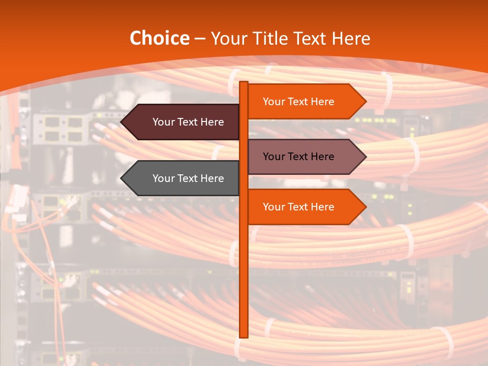 Switch Router Technology PowerPoint Template