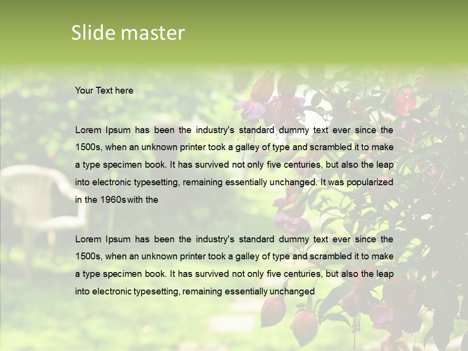 Serenity Bloom Pathway PowerPoint Template