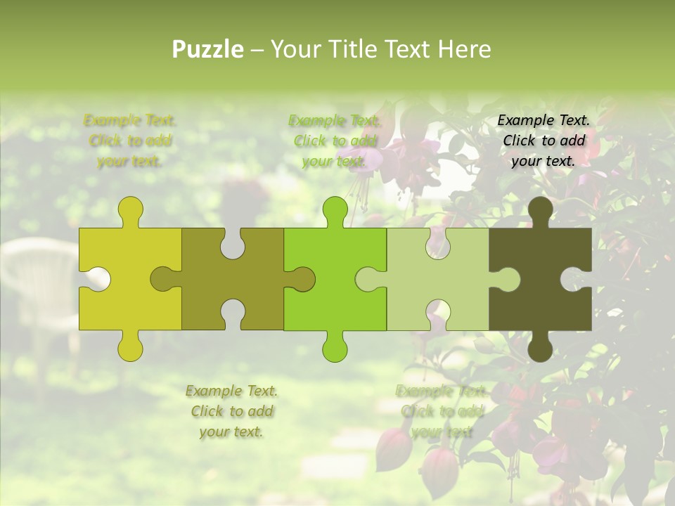 Serenity Bloom Pathway PowerPoint Template