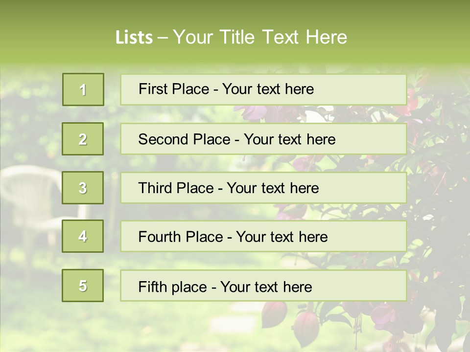 Serenity Bloom Pathway PowerPoint Template