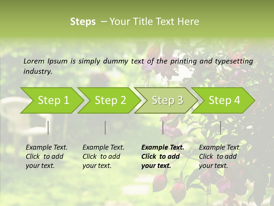 Serenity Bloom Pathway PowerPoint Template
