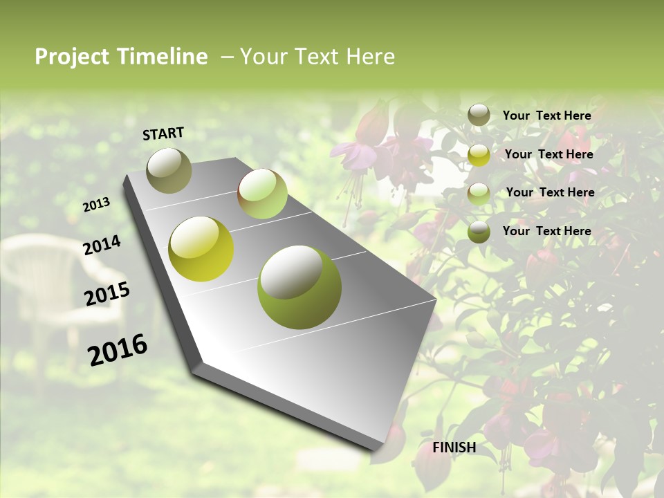 Serenity Bloom Pathway PowerPoint Template