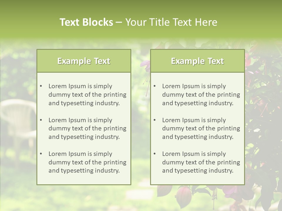 Serenity Bloom Pathway PowerPoint Template