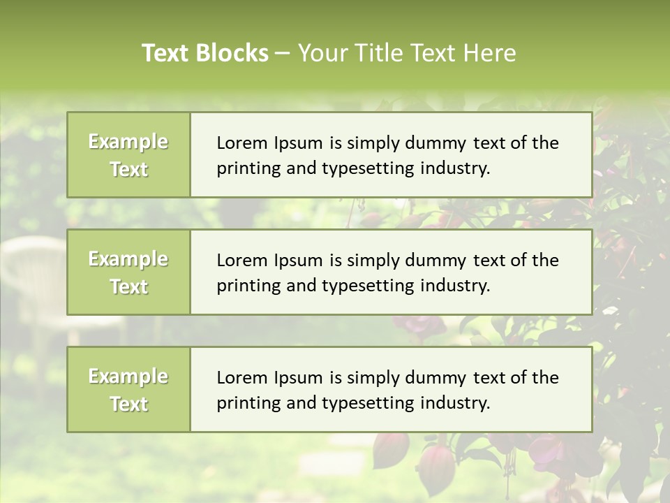 Serenity Bloom Pathway PowerPoint Template