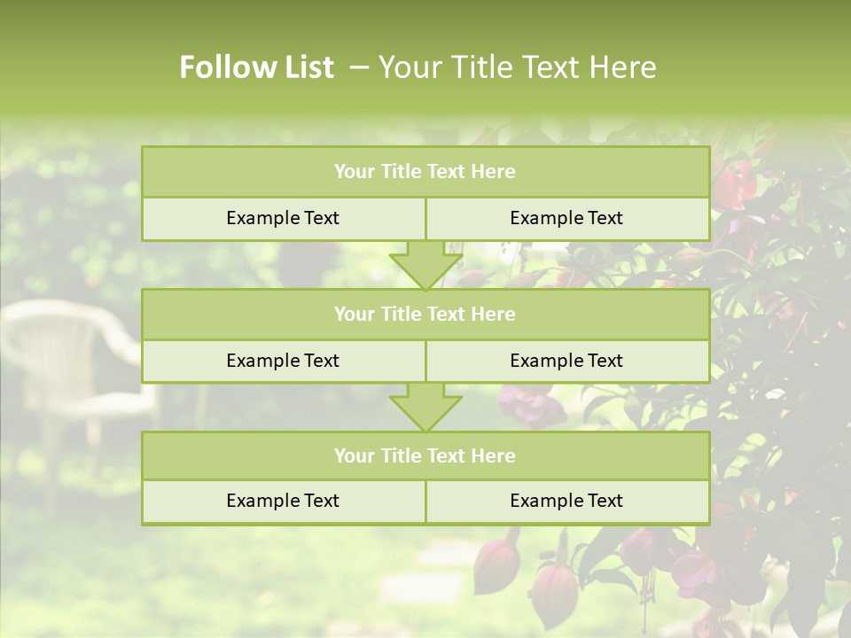 Serenity Bloom Pathway PowerPoint Template