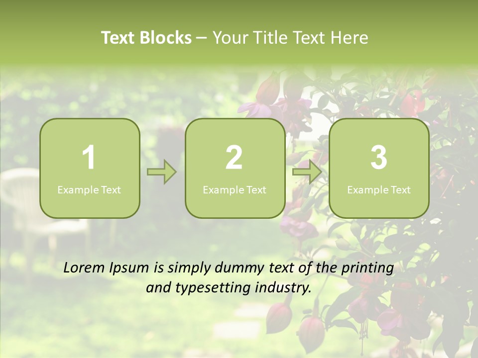 Serenity Bloom Pathway PowerPoint Template