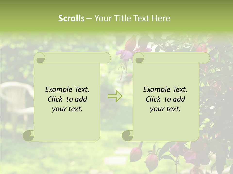 Serenity Bloom Pathway PowerPoint Template