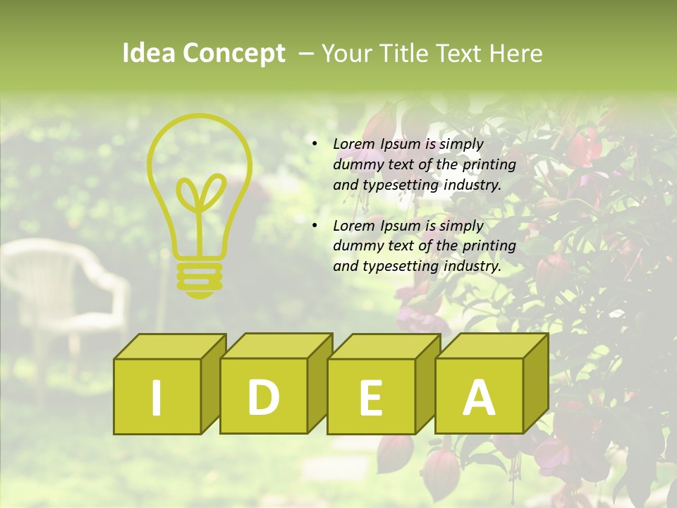 Serenity Bloom Pathway PowerPoint Template