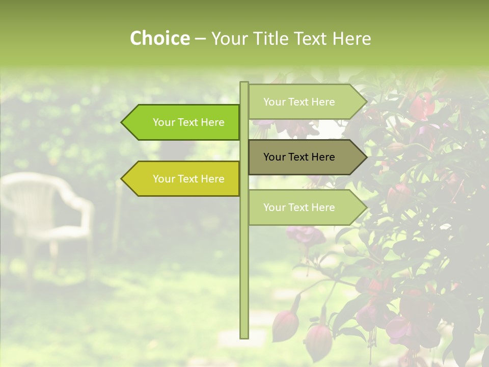 Serenity Bloom Pathway PowerPoint Template