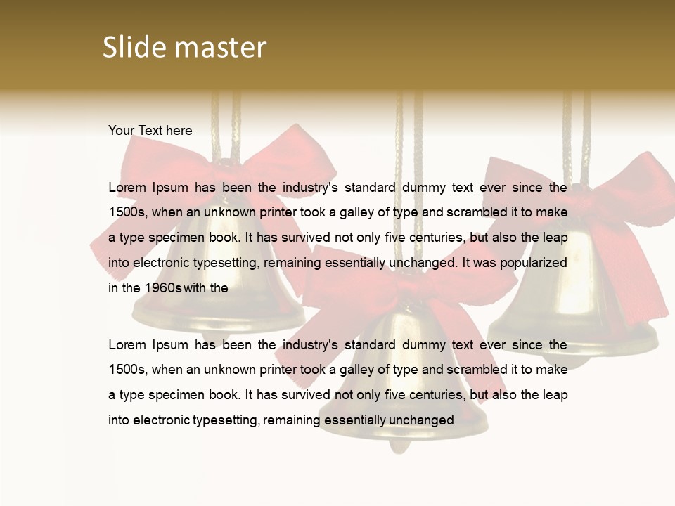 Closeup String Red PowerPoint Template