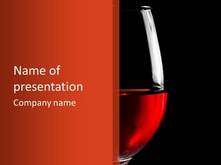 Liquid Drink Goblet PowerPoint Template