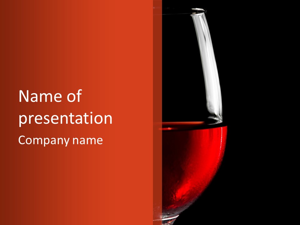 Liquid Drink Goblet PowerPoint Template